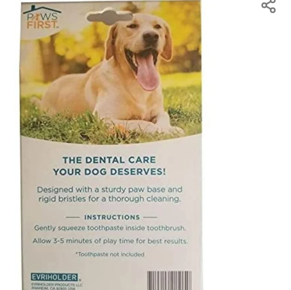 Paws First Dog Toothbrush NWT